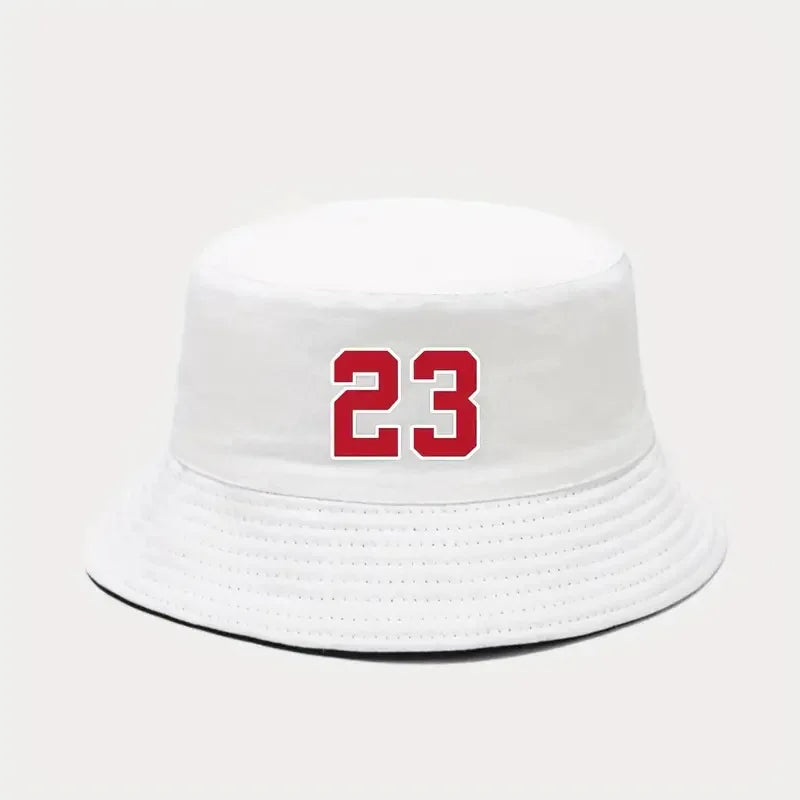 Number 23 Printed Bucket Hats Unisex Summer Beach Panama Hat