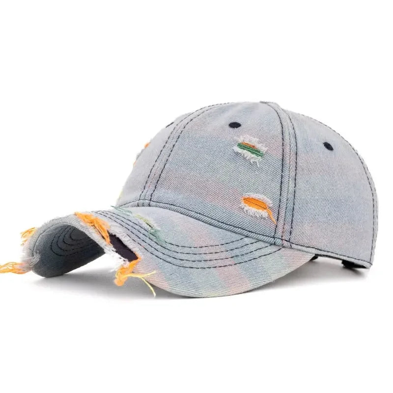 Spring Cotton Print Casquette Baseball Cap Adjustable Outdoor