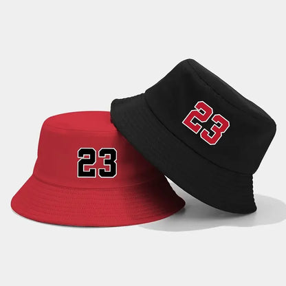 Number 23 Printed Bucket Hats Unisex Summer Beach Panama Hat