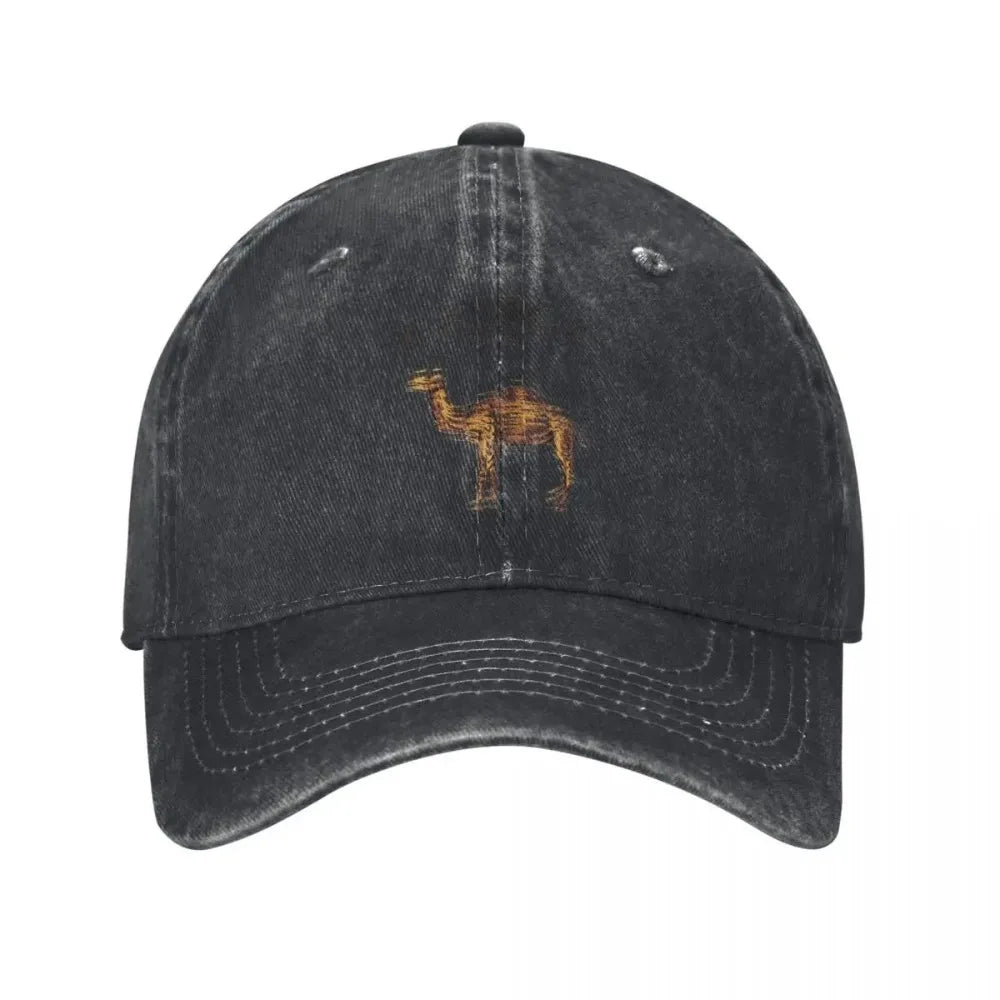 Camel Accessories Men Women Trucker Hat Animal Distressed Washed Caps Hat