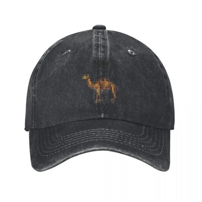 Camel Accessories Men Women Trucker Hat Animal Distressed Washed Caps Hat