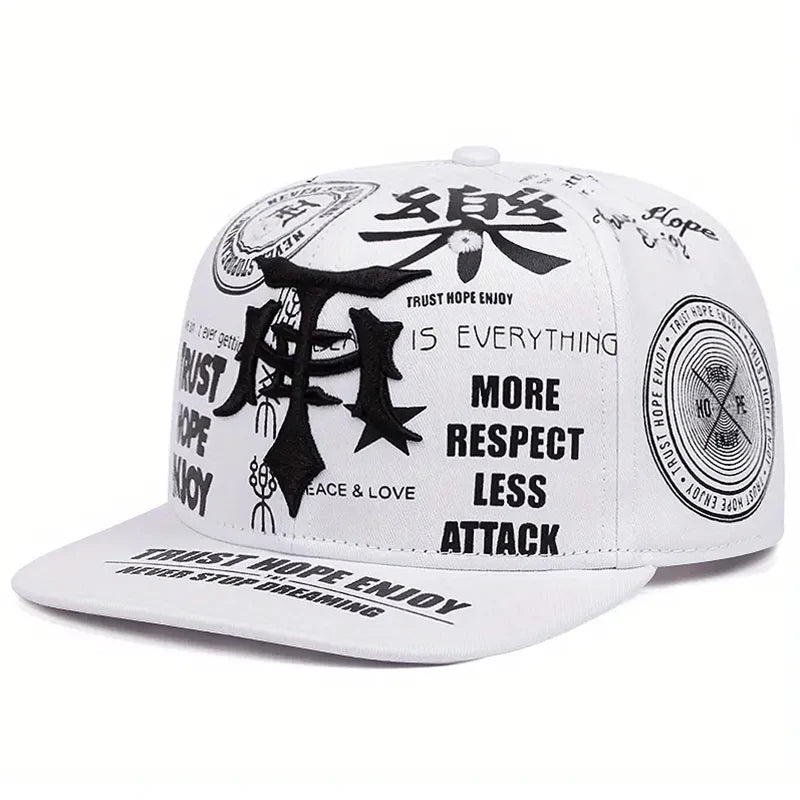 Fashionable Creative Baseball Hat T Graffiti Embroidery Street Hip Hop Hat