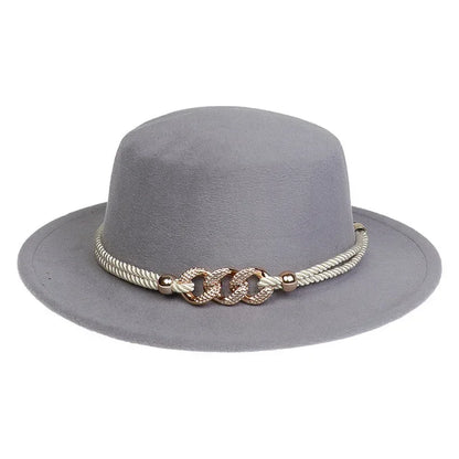 Unisex British Style Lightweight Felt Fedora Jazz Trilby Hat
