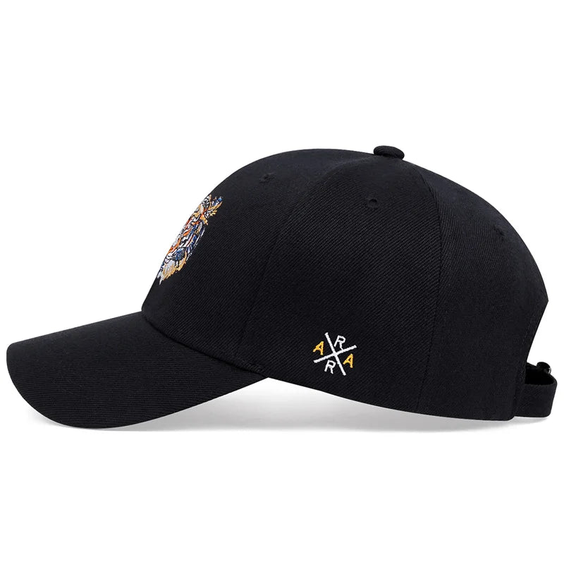 Baseball Cap For Men And Women Fashion Tiger Head Embroidery Snapback Hat