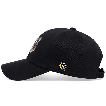 Baseball Cap For Men And Women Fashion Tiger Head Embroidery Snapback Hat