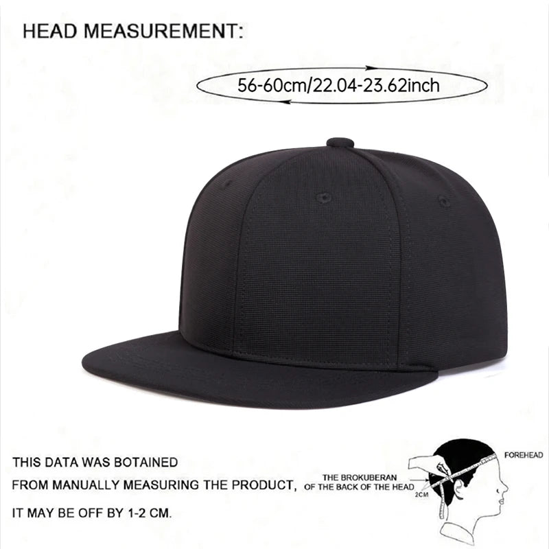 Trendy Rear Sealed Flat Edge Hat Men's Fashion Street Hip Hop Hat Women's