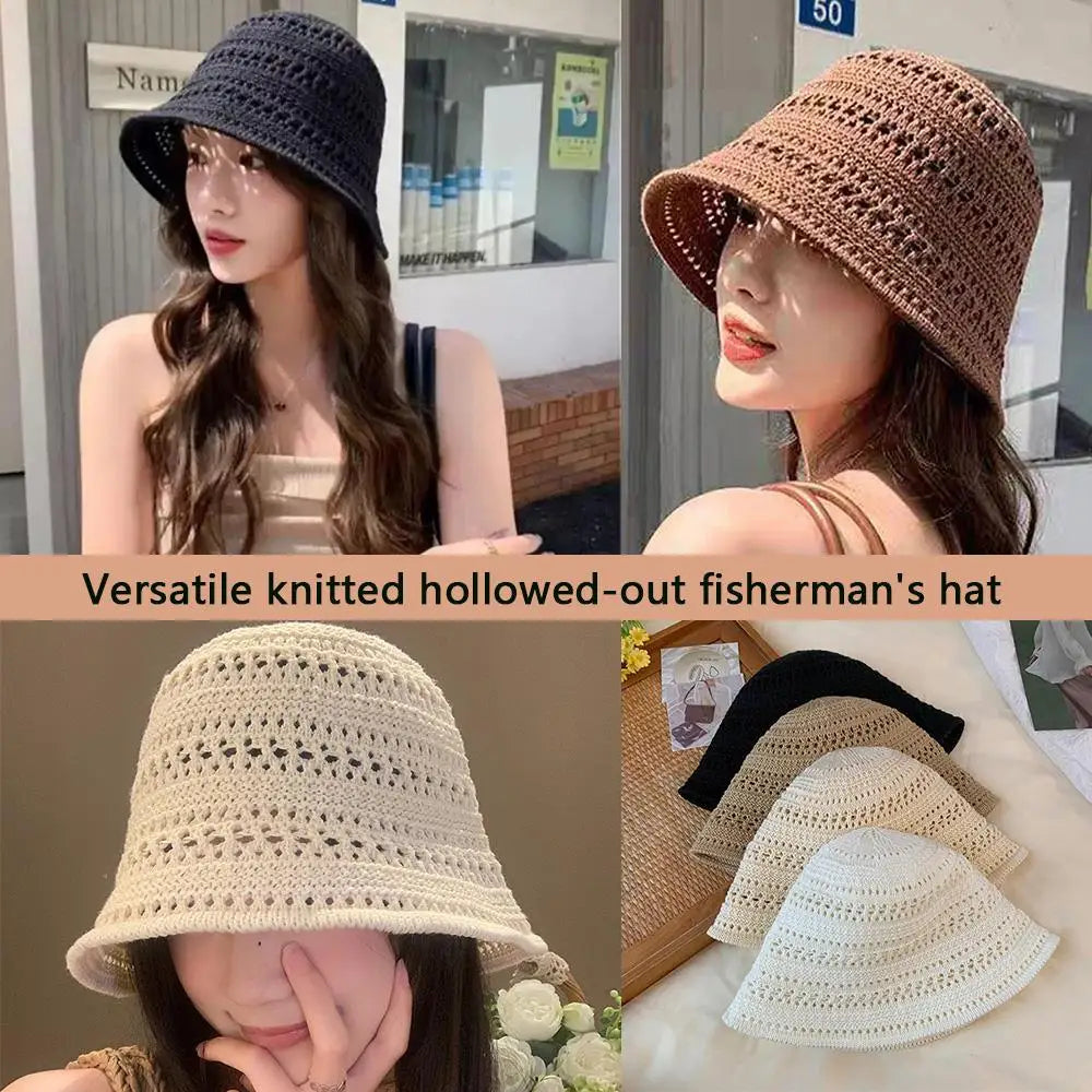 Summer Fashion Wide Brim Bucket Hat For Women