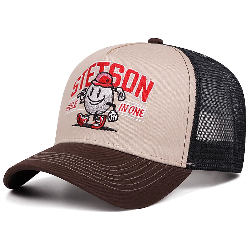 Creative New Baseball Hat Stetson Snowman Embroidery Street Hip Hop