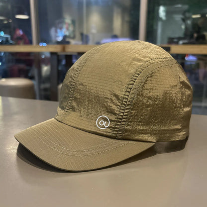 Letter Embroidered Short Brim Baseball Cap