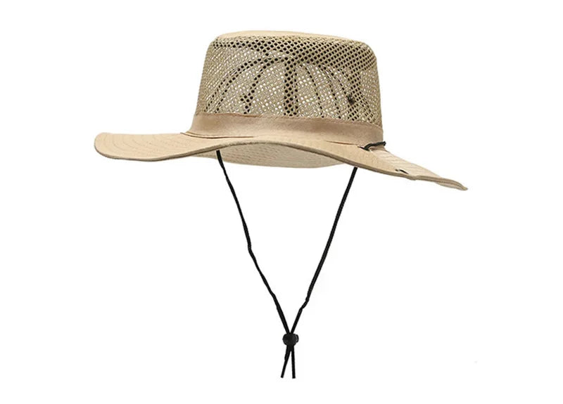 Men Women Summer Wide Beach UV Sunscreen Cap Outdoor Sport Fishing Sun Hat