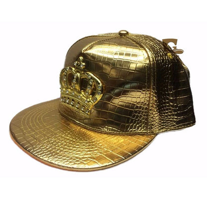 Doitbest Fashion Leather Autumn Brand Metal Crowne Europe Baseball Cap
