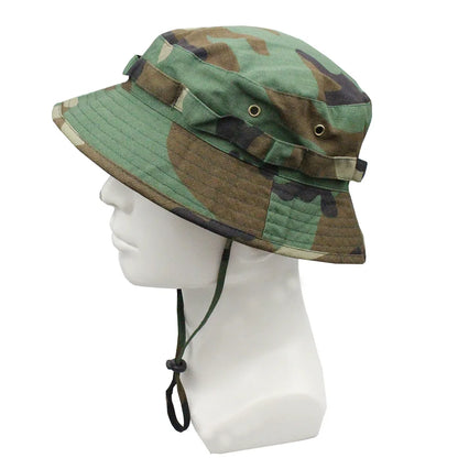 Unisex Camouflage Bucket Hat Summer Sunshade Boonie Hat