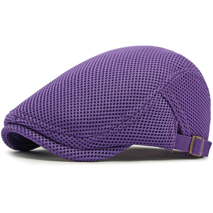 Beret Cap Spring Summer Mesh Cap Breathable Sun Hat