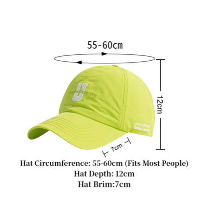 Baseball Cap Curved Brim Mesh Waterproof Embroidery Letter Hat