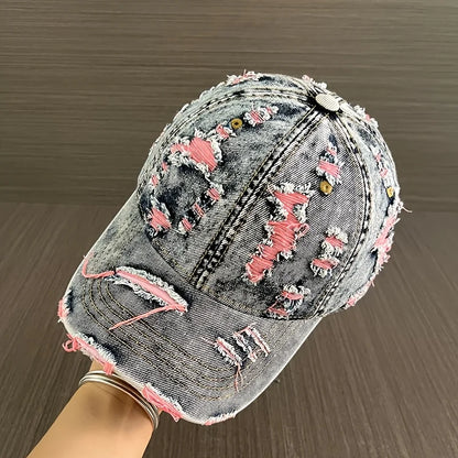Distressed Vintage-style Retro Baseball Cap