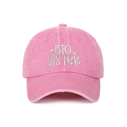 Fashion Washed Cotton Big Brother Big Sister Caps