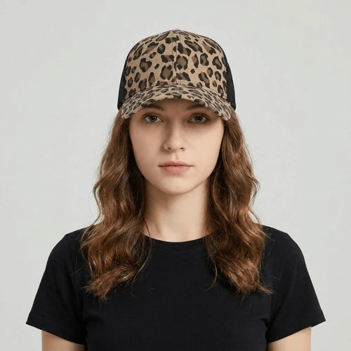 Fashion Adjustable Leopard Print Baseball Cap
