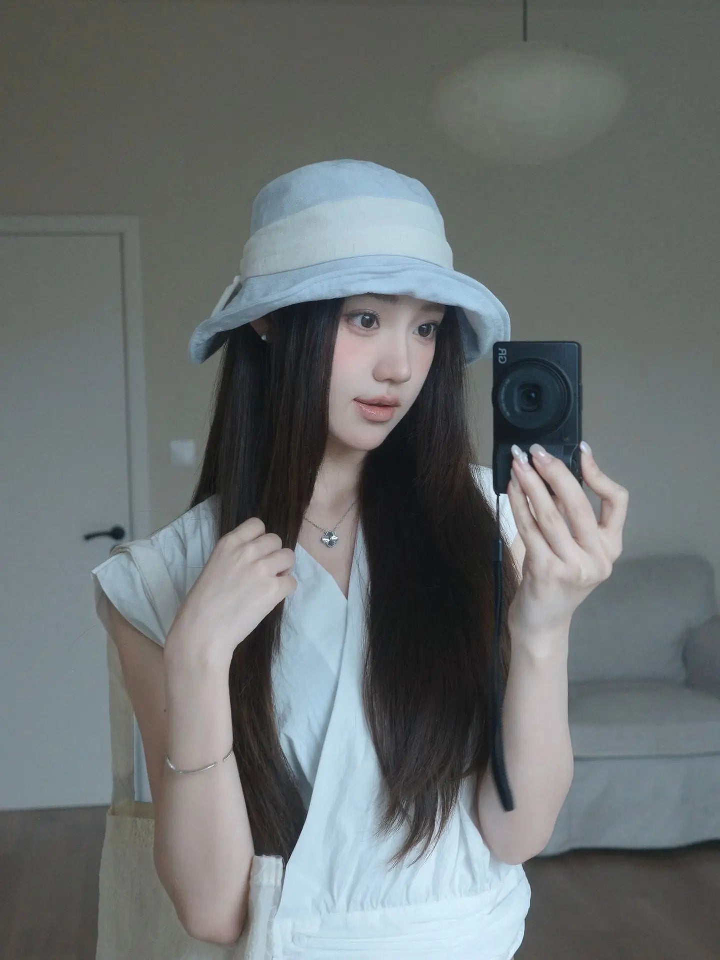 Elegant Bow-Tied Fisherman's Hat Women