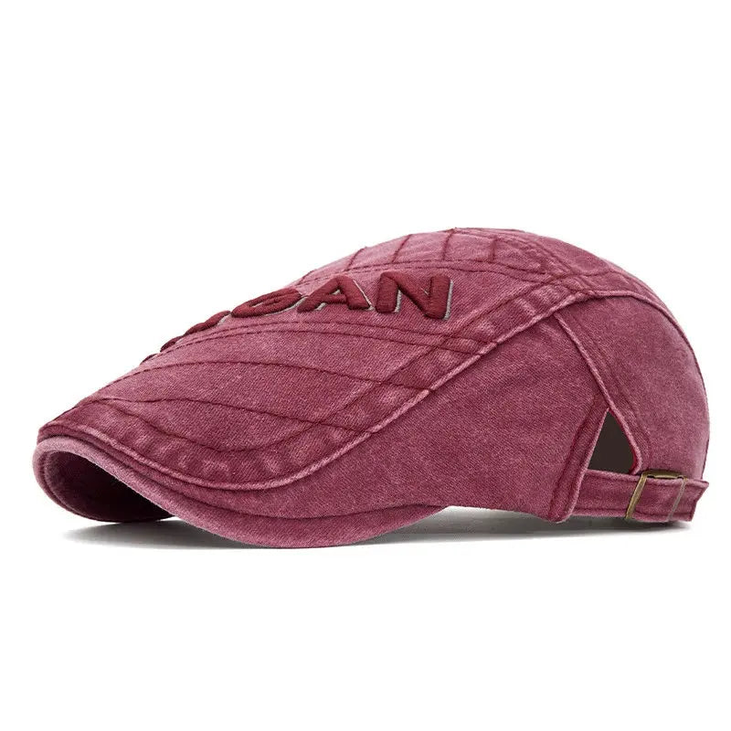 Four Seasons Cotton Letter Newsboy Caps