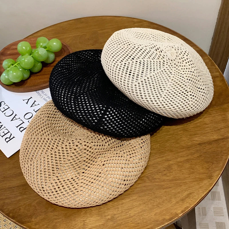 Women's Beret Hat For Summer Lightweight And Breathable Artist Style