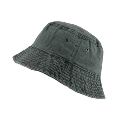 Washed Denim Bucket Hat Girls Lady Panama Sun Hat Bob Caps