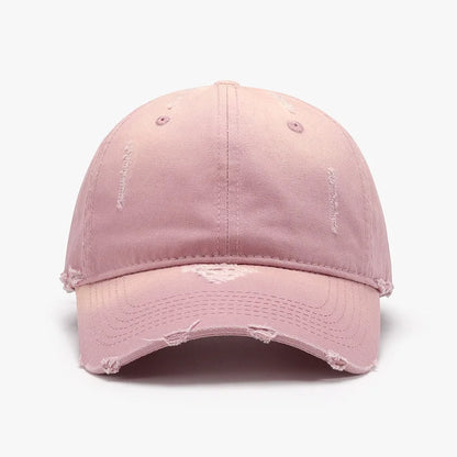 Women's Washed Distressed Baseball Cap For Outdoor Sports