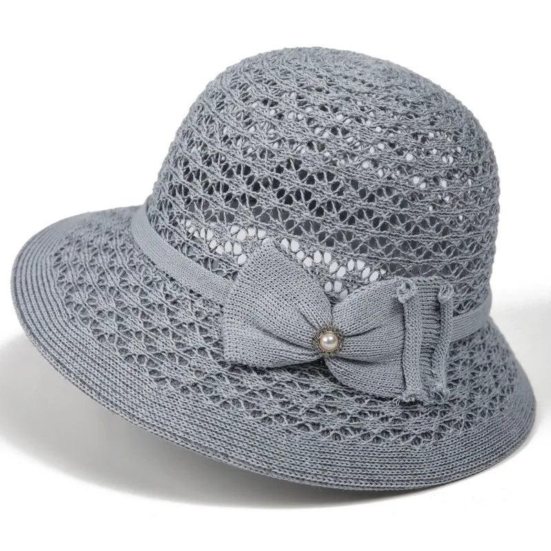 Summer Sun Protection Hat French-Style Rolled-Brim Sun Hat