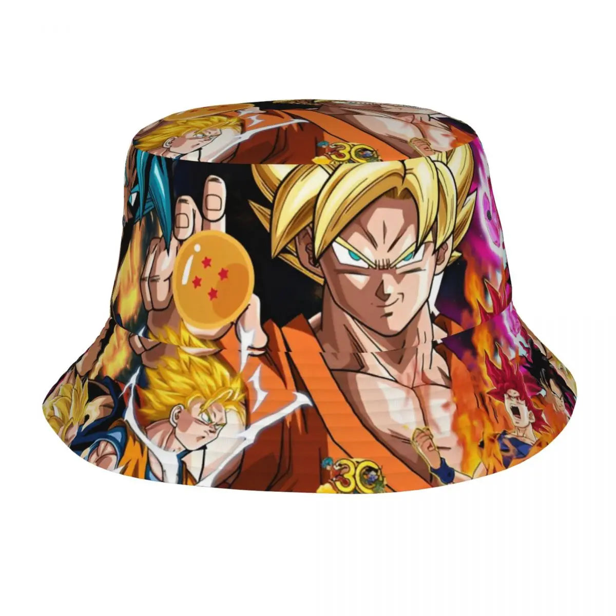 Dragon Ball Bucket Hat for Men Women Beach Goku Anime Sun Hat