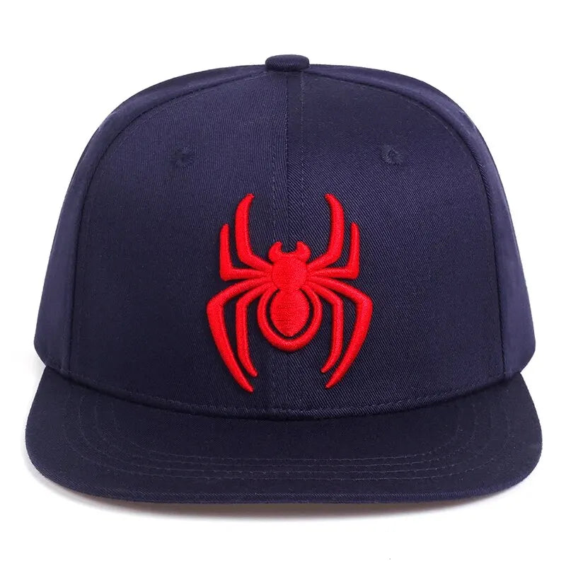 Unisex Spider Embroidery Hip-Hop Hats Spring Autumn