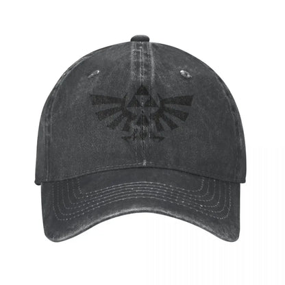 The  Of Logo Baseball Cap Vintage Distressed Denim