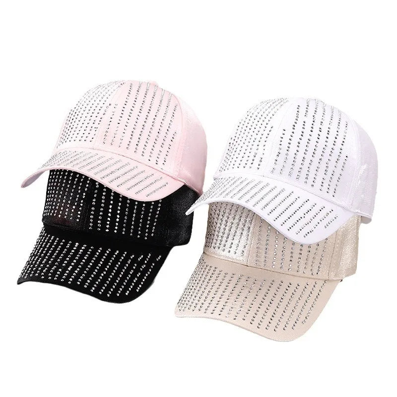Perfect Rhinestone Baseball Cap Snapback Cap