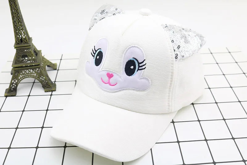 New Cartoon Children Baseball Cap Kids Girls Sun Hat Adjustable