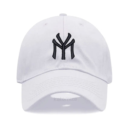 Letter MY Embroidery Baseball Cap Women Men Adjustable