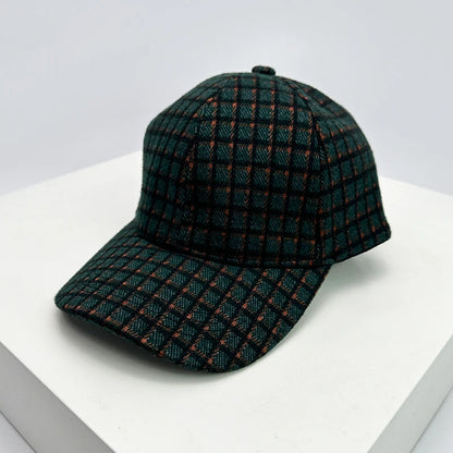 New Men Women Check Houndstooth Color Block Baseball Hats