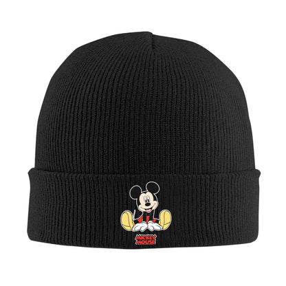 Minnie Mouse Mickey Knitted Caps For Women Men Beanie Winter Hats
