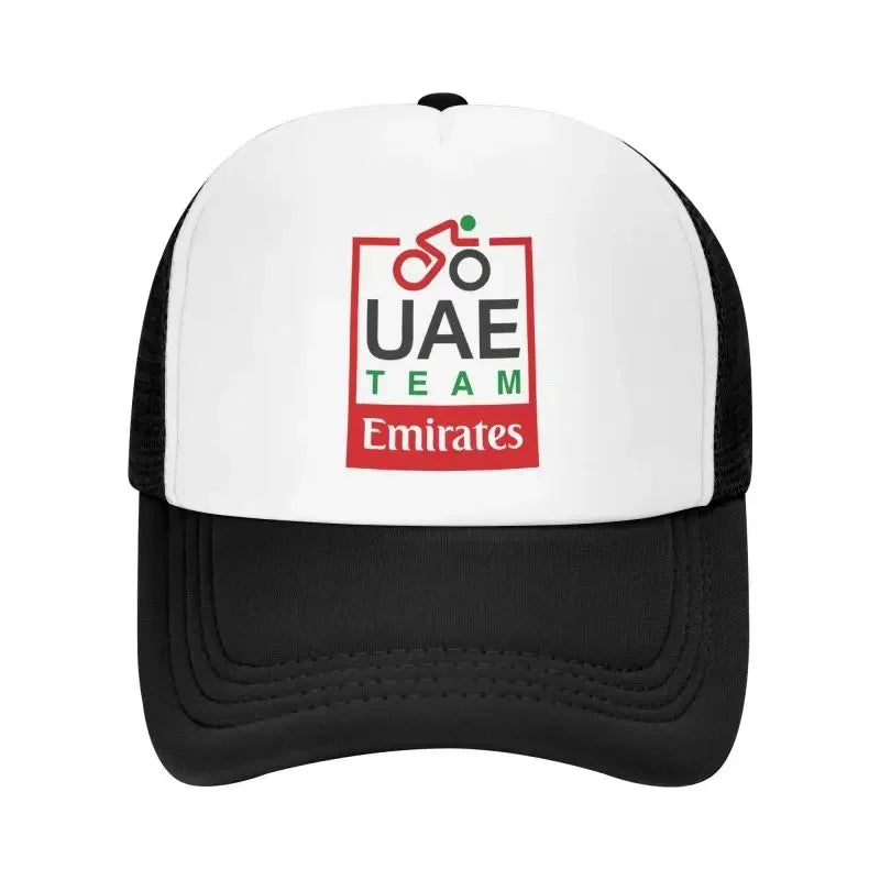 UAE Road Vehicle Print Mesh Baseball Cap Summer