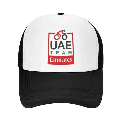 UAE Road Vehicle Print Mesh Baseball Cap Summer