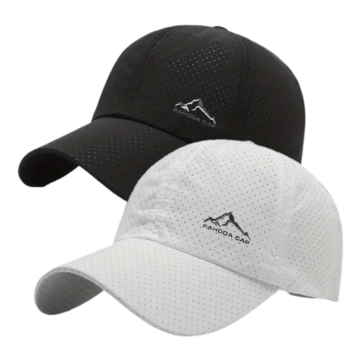 2PCS Unisex Baseball Caps Summer Quick Drying Breathable Hat Outdoor Sports