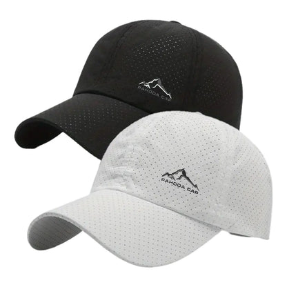 2PCS Unisex Baseball Caps Summer Quick Drying Breathable Hat Outdoor Sports