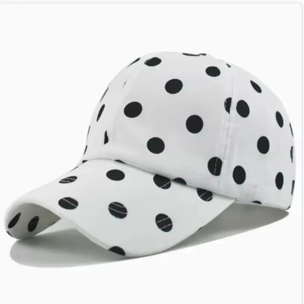 Soft-top Polka Dot Baseball Cap