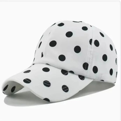 Soft-top Polka Dot Baseball Cap