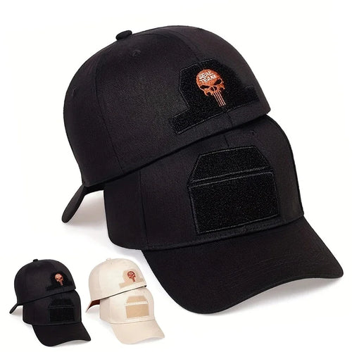 Unisex Skull Sealteam Letter Embroidered Baseball Caps Spring and Autumn