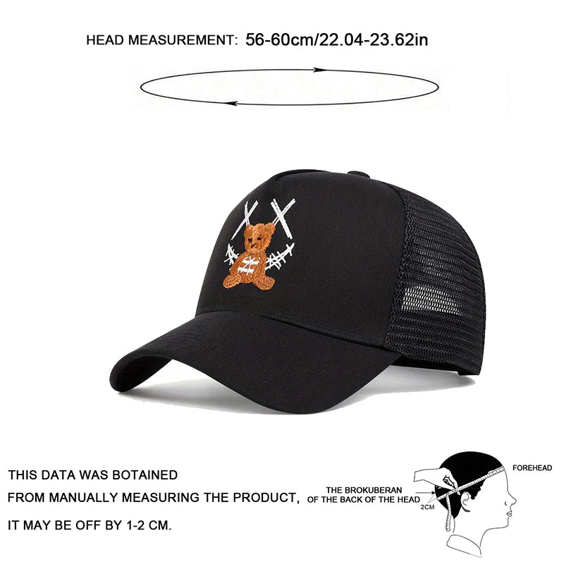 Unisex XX Smiling Face Camouflage Baseball Net Caps Spring and Summer
