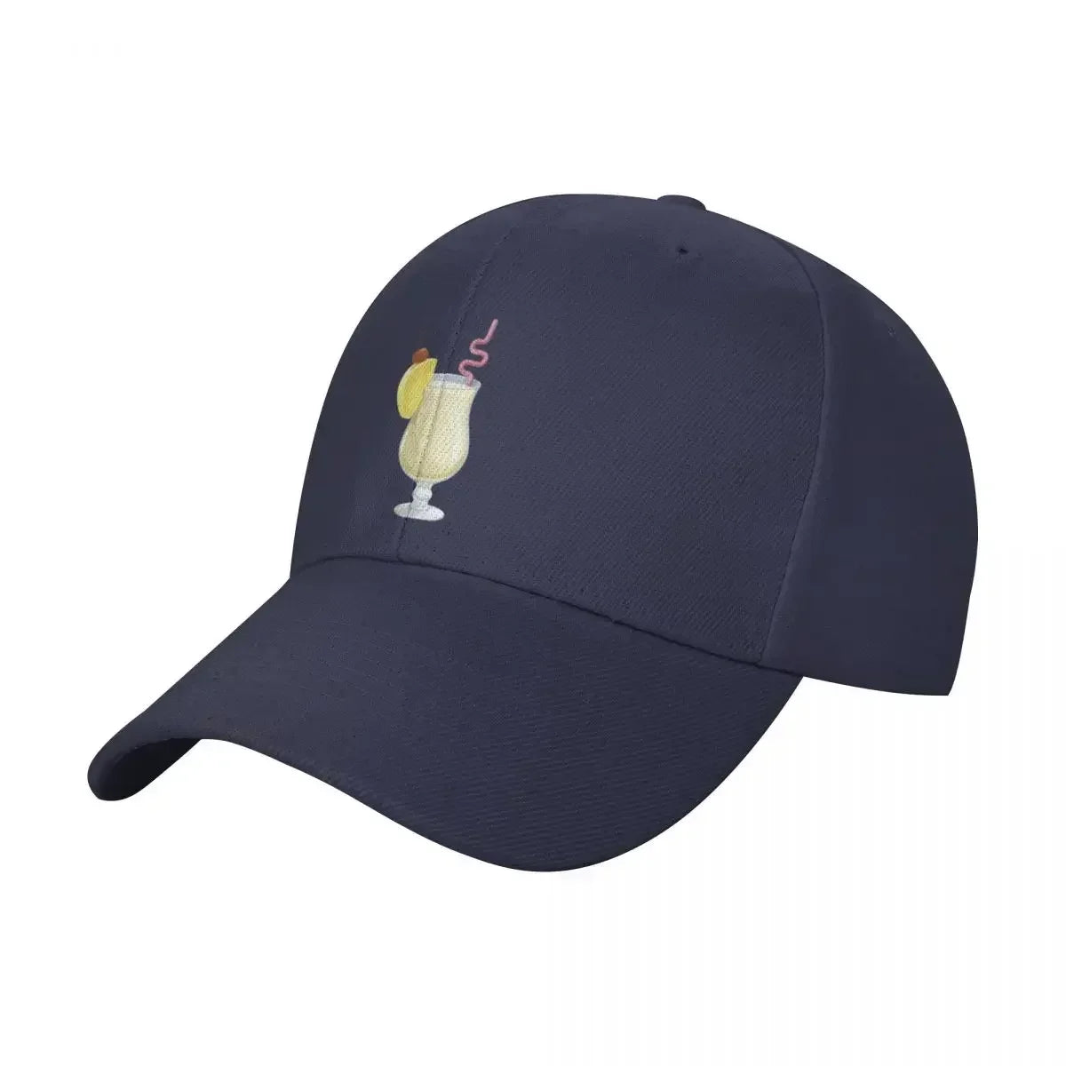 Pina Colada Cocktail Glass Baseball Cap