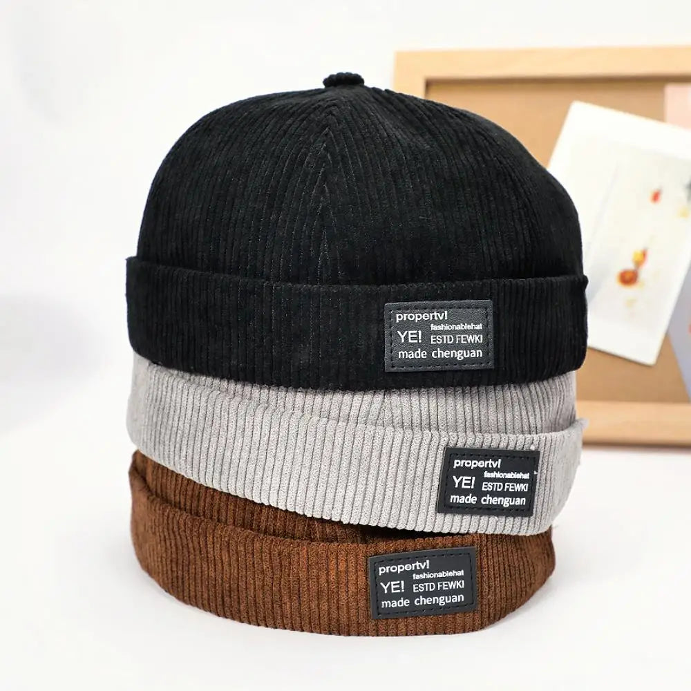 Unisex Beanies Retro Docker Cap Fashion Trendy Hip Hop Hat