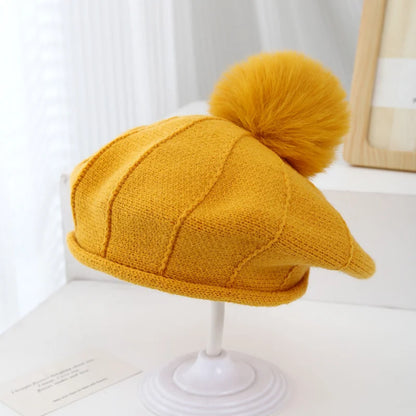 Foreign Trade Fashion Children's Knitted Beret Hat Autumn