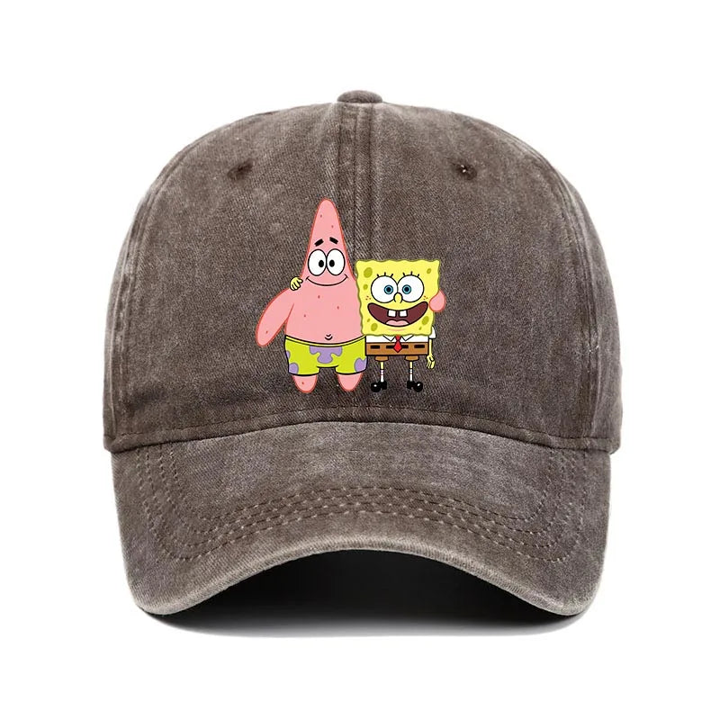 Fashion Cute SpongeBobs Baseball Cap Movie Cartoon Role Adult Men Women