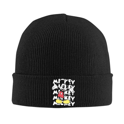 Minnie Mouse Mickey Knitted Caps For Women Men Beanie Winter Hats