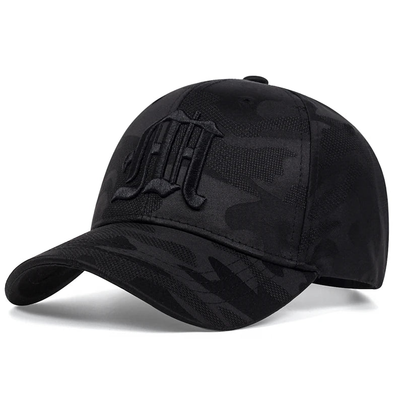 Fashion Gothic Letter M Embroidery Baseball Caps Autumn Outdoor Adjustable Casual Hats Sunscreen Hat Sports Cap