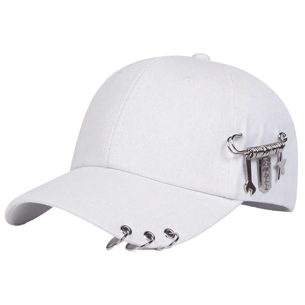 Unisex Personalized Iron Ring Baseball Caps Spring Autumn